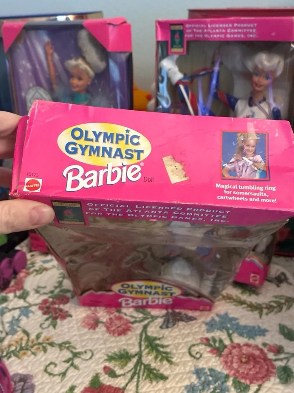 Barbie Olympic Gymnast Doll in Red, White & Blue Leotard
